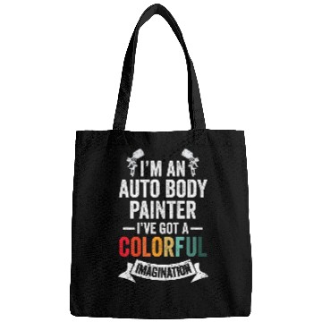 Discover Imagination Automotive Auto Body Painter Car Lover Graphic Bags