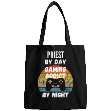Discover Priest By Day Gaming Addict By Night Bags