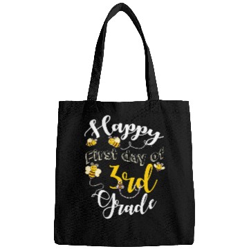 Discover Happy First Day Of 3rd Grade Bee Teacher Student Back School Bags