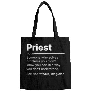 Discover Priest job worker definition funny dictionary text Bags