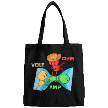 Discover Funny Electrician Electrical Engineer Bags