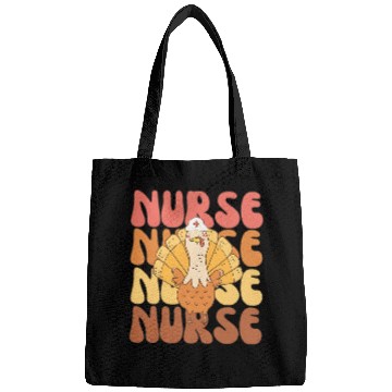 Discover nurses thanksgiving turkey friendsgiving fall autumn Bags