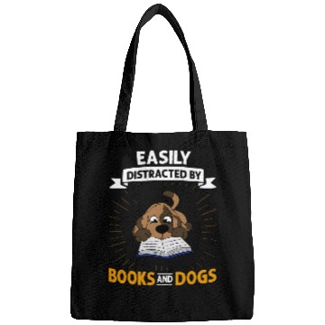 Discover Book Dog Reading Bookworm Librarian Reader Bags