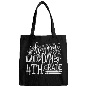 Discover Happy 120th Day of Fourth 4th Grade Teacher Student 120 Days 1 Bags