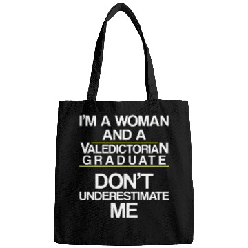 Discover Valedictorian Graduate Class Woman Funny Graduation Bags