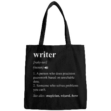 Discover Writer Funny Dictionary Definition Bags
