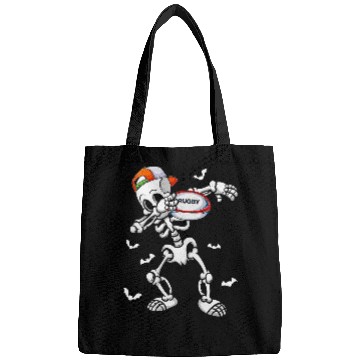 Discover Cool Skeletons Rugby Lover Halloween Rugby Player Bags