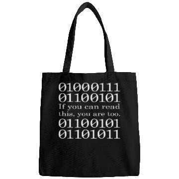 Discover If You Can Read This Funny Binary Code Programmer Developer Bags
