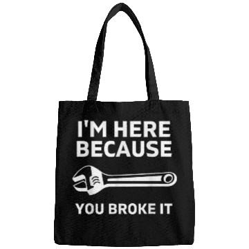 Discover Funny for Engineer Repairman Serviceman Handyman Bags