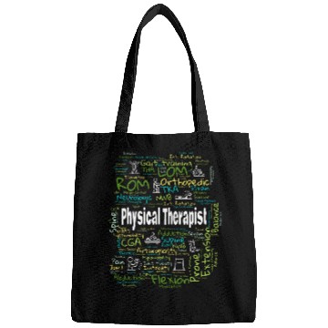 Discover Physical Therapist Terminology Cloud Design Physical Therapy Bags