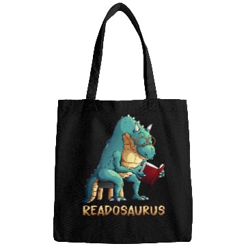 Discover Cool Readosaurus Funny Dinosaur Reading Book Lover Gift Bags