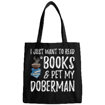 Discover Doberman Dog Lover Book Doberman Dog Mom Bags