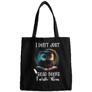 Discover Writer Owl I Dont Read Books Reading Novel Typewriter Bags