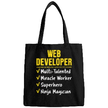 Discover Web Developer Miracle Worker Superhero Ninja Funny Job Gift Bags