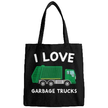 Discover I Love Garbage Trucks Funny Garbage Truck Driver Worker Bags