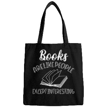 Discover Funny Nerd Reading Book Are Like People Except Interesting Bags