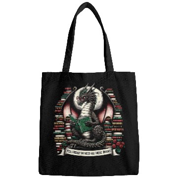 Discover Book Dragon Yes I Really Do Need All These Books Bags