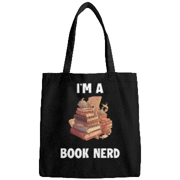 Discover Im A Book Nerd Bags