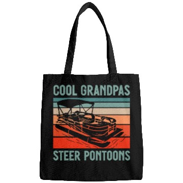 Discover Mens Pontooning Lake Cool Grandpas Steer Pontoons Bags