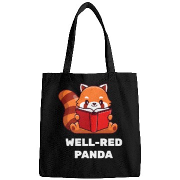 Discover Funny Reading Red Panda Book Lover Nerd Gift Bags