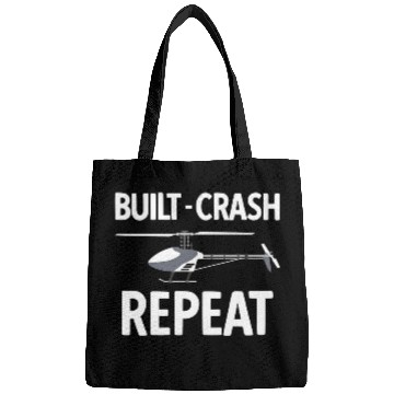 Discover RC Model Building Helicopter Build Crash Repeat Pilot Funny Bags