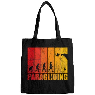 Discover Paraglider skydiving evolution paramotor retro design Bags