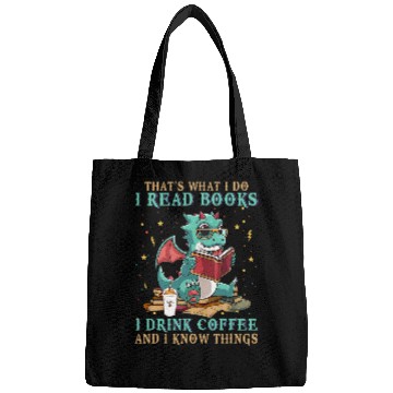 Discover I Read Books And I Know Things Funny Grumpy Dragon Coffee 8 Bags