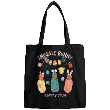 Discover Snuggle Bunny Delivery Crew Happy Easter Day LD nurses Bags