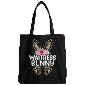 Discover Matching Funny Leopard Print Bunny Waitress Easter Bags