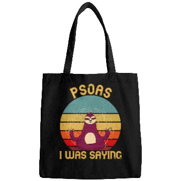 Discover Psoas Physical Therapist Sloth I Was Saying Massage Therapy Bags