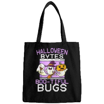 Discover Halloween Bytes Boo Tiful Bugs Programmer Halloween Women Bags