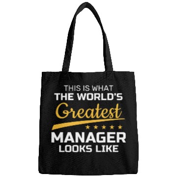 Discover Worlds Greatest Manager Gift Supervisor Boss Shift Leader Bags