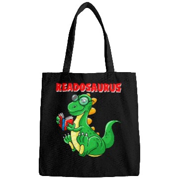 Discover Cool Readosaurus Funny Dinosaur Reading Book Lover Gift 2 Bags