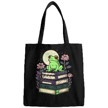 Discover Literary Botanical Art Cottagecore Frog Bags