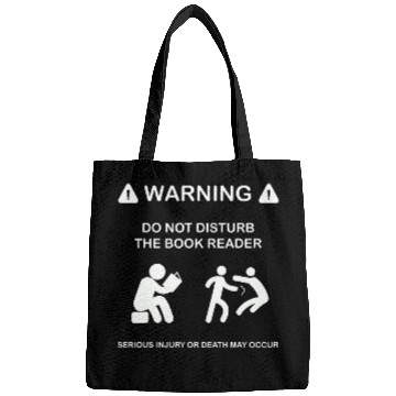 Discover Do Not Disturb Funny Book Reader Bags