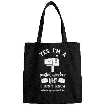 Discover Yes Im A Postal Worker Postman Rural Mail Delivery Mailman Bags