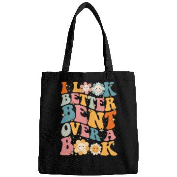 Discover I see better bent over a book Bags