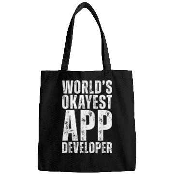 Discover Worlds Okayest App Developer Funny Programmer Job Bags