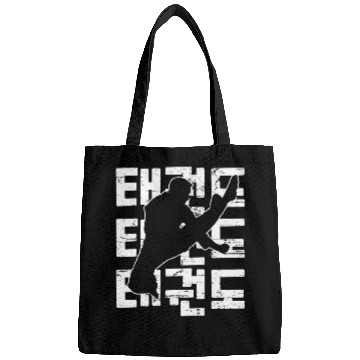 Discover Taekwondo Korean Martial Arts Silhouette for practitioner Bags