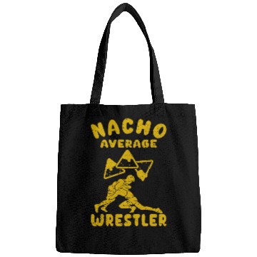 Discover wrestler funny nacho average wrestling cinco de mayo mexican Bags