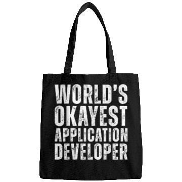 Discover Worlds Okayest Application Developer Funny Programmer Bags