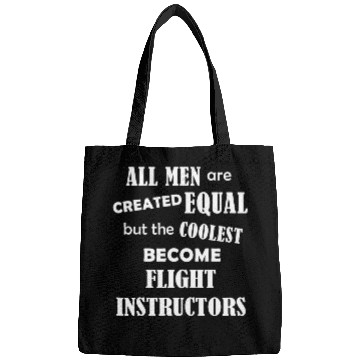 Discover Mens Flight Instructor Job Men Become Pilot Aviation Funny Bags