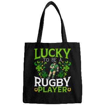 Discover Lucky To Be A Rugby Player St Patricks Day Bags