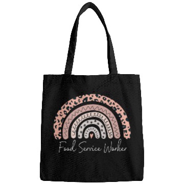 Discover Food Service Worker Leopard Rainbow Appreciation Bags