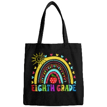 Discover student teacher eighth grade rainbow back to school Bags