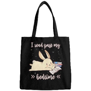 Discover I Read Past My Bedtime Cute Reading Bunny Pajama Bags