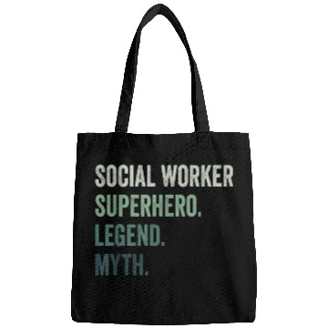Discover Social Worker Superhero Legend Myth Funny Bags