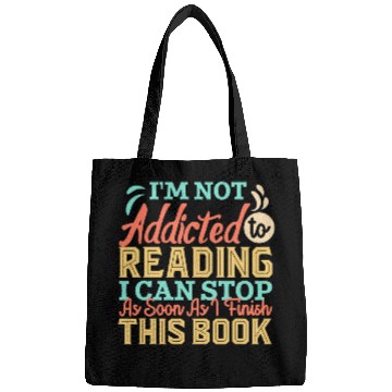 Discover Book Lover Quote Librarian Pun Book Reading Text Design Bags