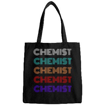 Discover vintages Chemist nerd lovers works repeated text Retro Modern Bags