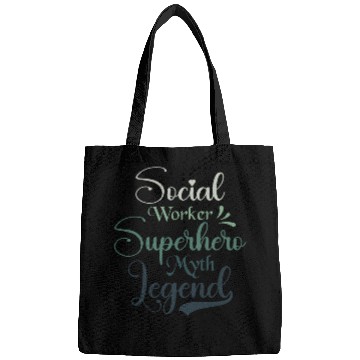 Discover Social Worker Superhero Myth Legend Social Work Bags